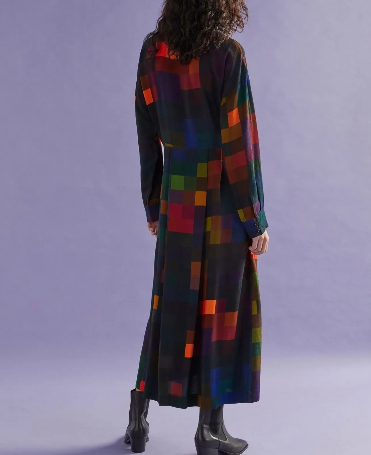 Emmi Box Print Shirt Dress