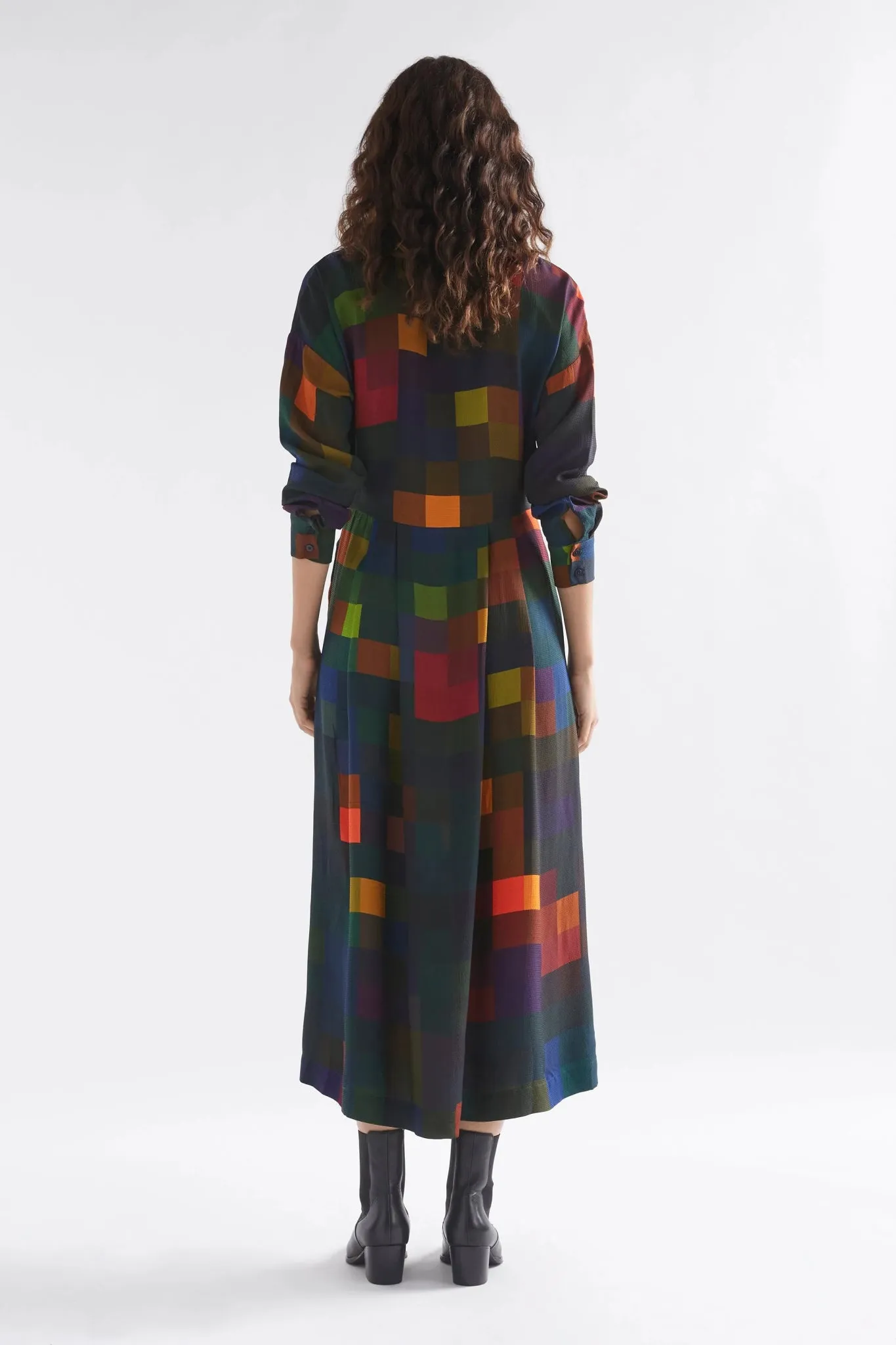 Emmi Box Print Shirt Dress
