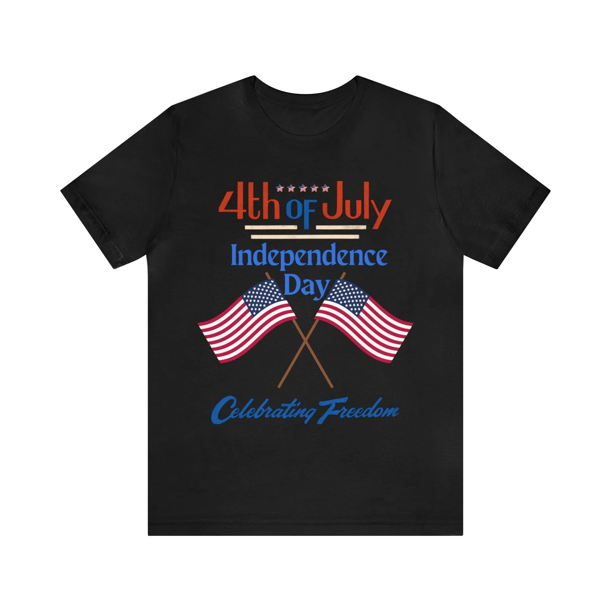 Express Your Patriotism with 4th of July Flag Shirt: Independence Day, Fireworks, Celebrating Freedom - Perfect for Women and Men