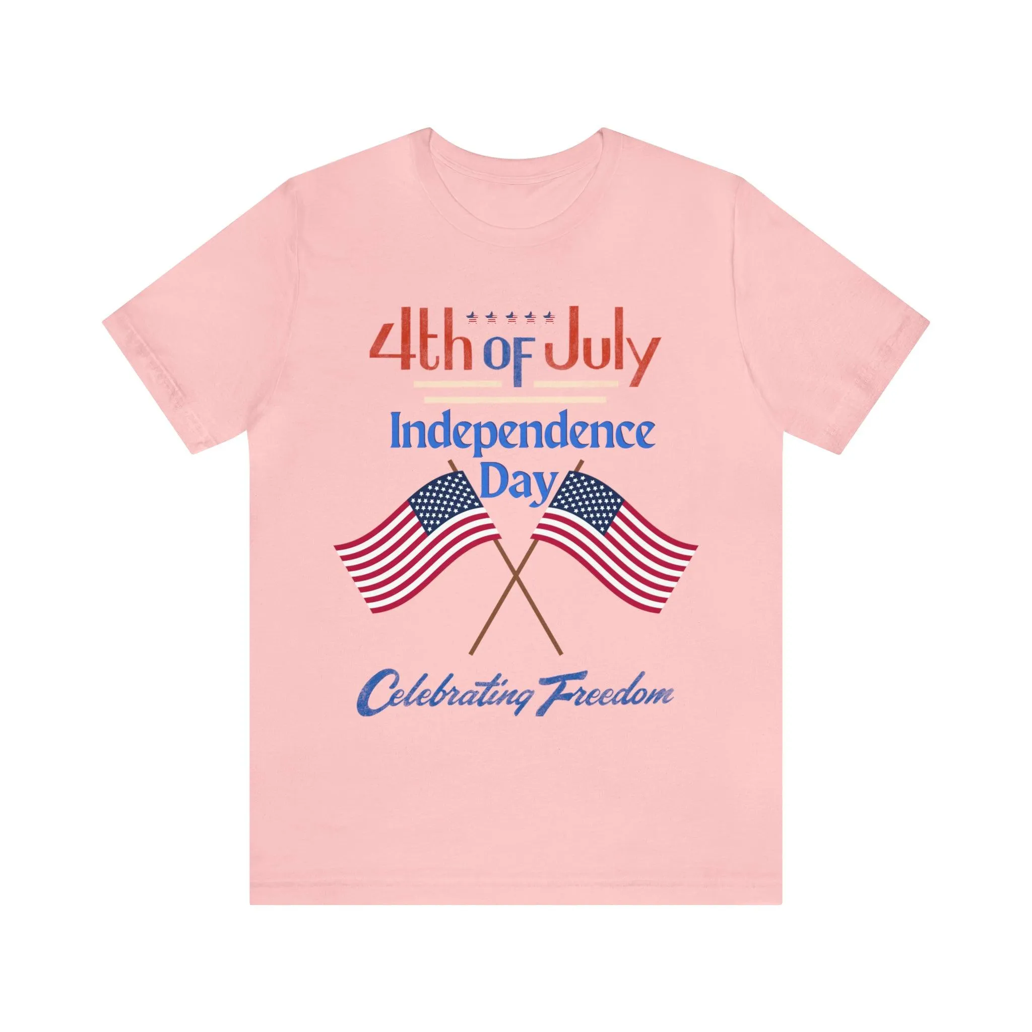 Express Your Patriotism with 4th of July Flag Shirt: Independence Day, Fireworks, Celebrating Freedom - Perfect for Women and Men