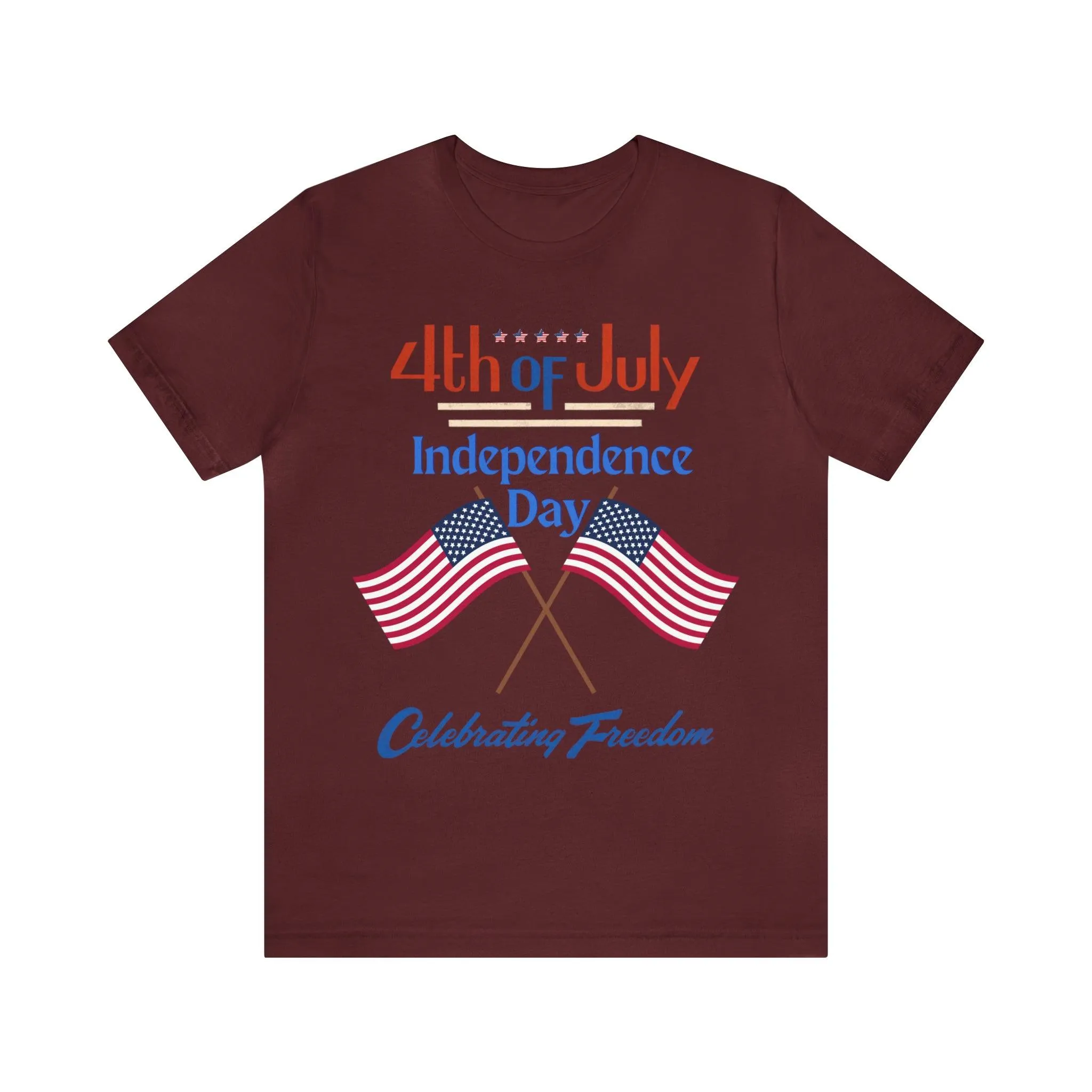 Express Your Patriotism with 4th of July Flag Shirt: Independence Day, Fireworks, Celebrating Freedom - Perfect for Women and Men