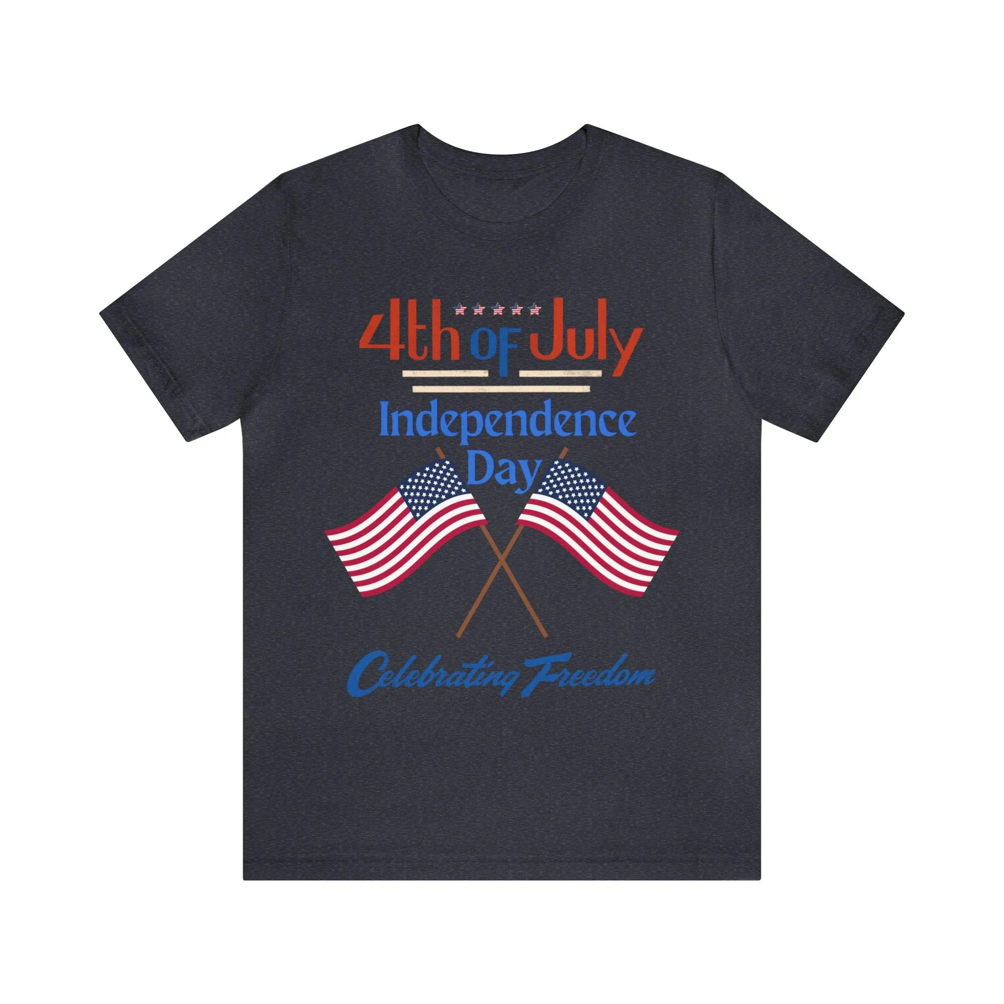 Express Your Patriotism with 4th of July Flag Shirt: Independence Day, Fireworks, Celebrating Freedom - Perfect for Women and Men