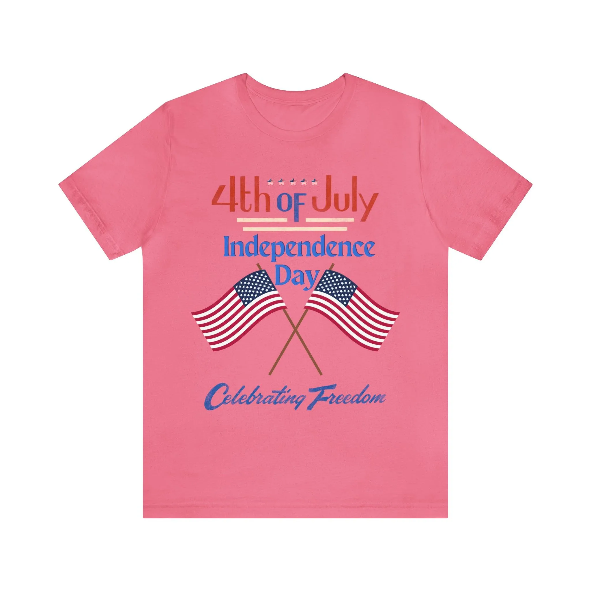 Express Your Patriotism with 4th of July Flag Shirt: Independence Day, Fireworks, Celebrating Freedom - Perfect for Women and Men