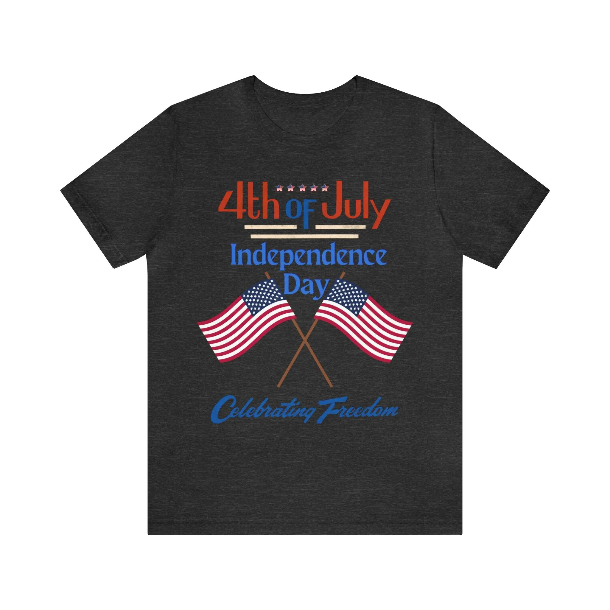 Express Your Patriotism with 4th of July Flag Shirt: Independence Day, Fireworks, Celebrating Freedom - Perfect for Women and Men