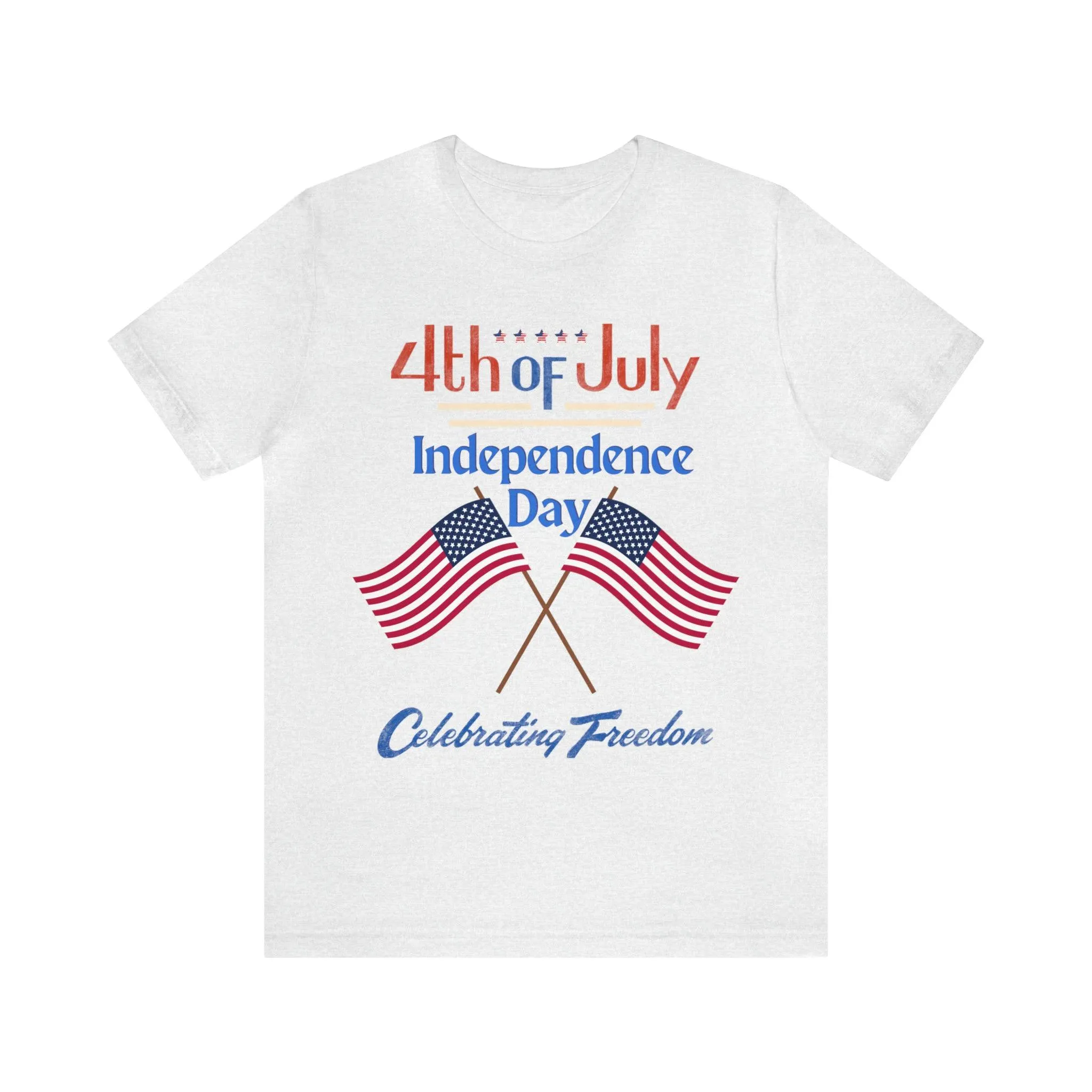Express Your Patriotism with 4th of July Flag Shirt: Independence Day, Fireworks, Celebrating Freedom - Perfect for Women and Men