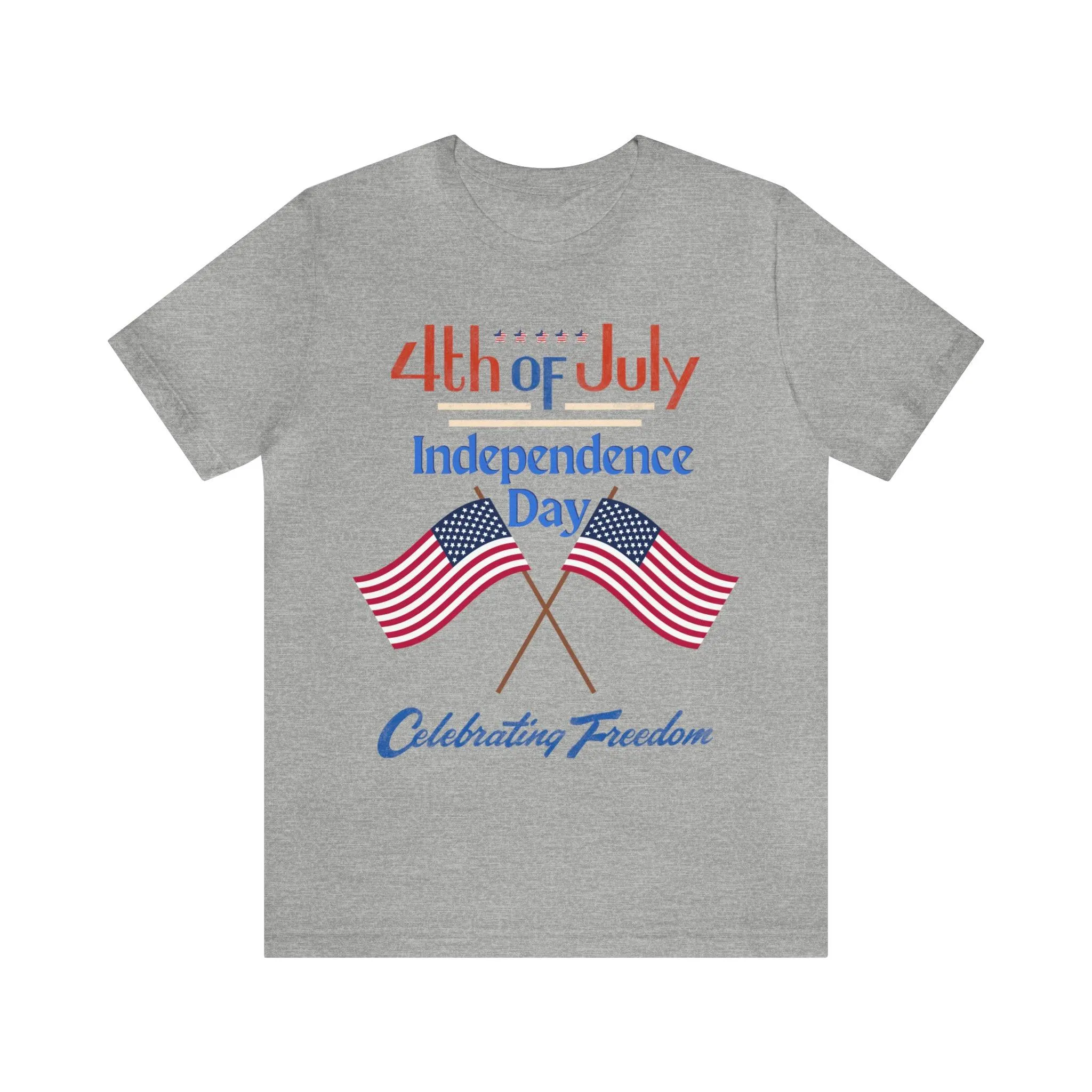 Express Your Patriotism with 4th of July Flag Shirt: Independence Day, Fireworks, Celebrating Freedom - Perfect for Women and Men