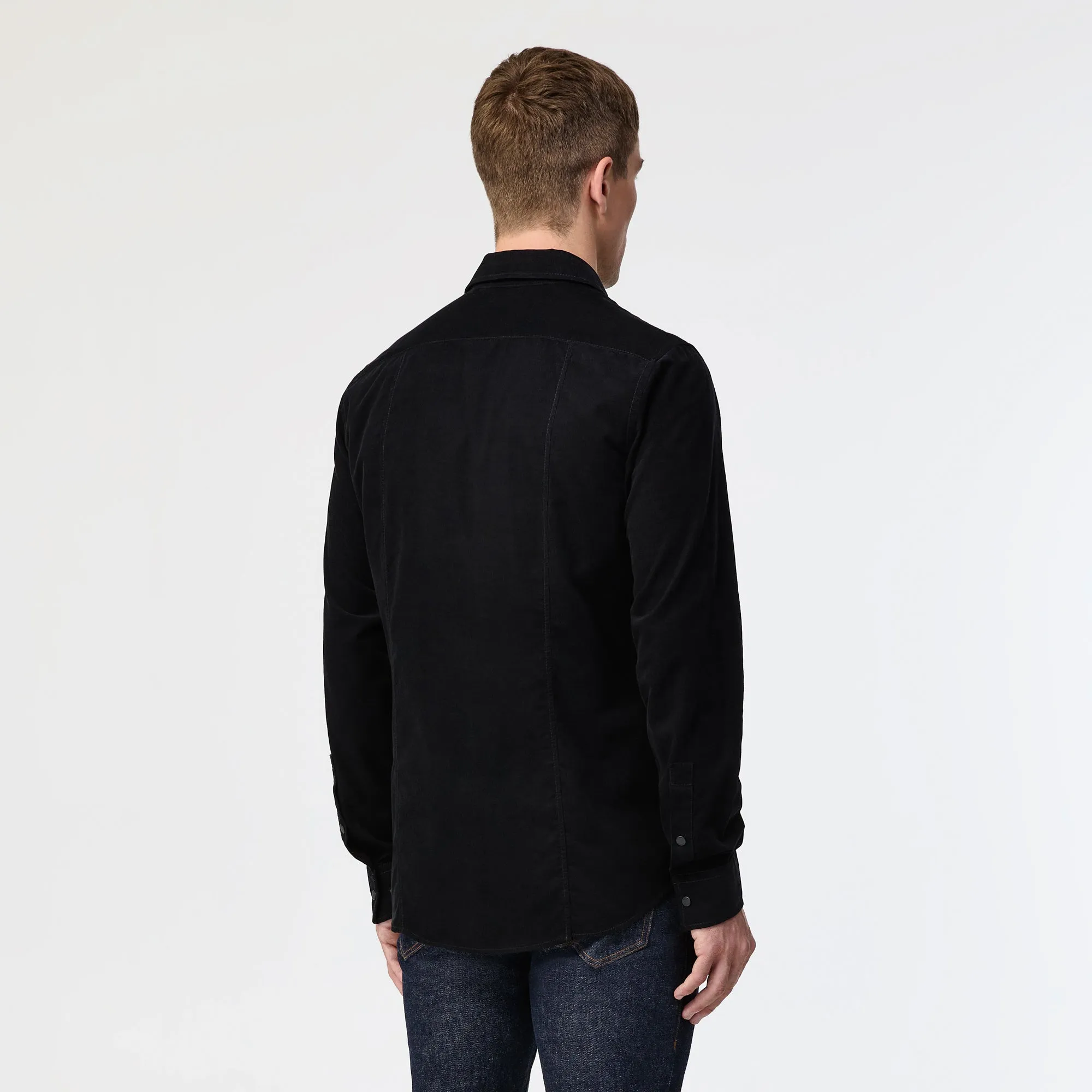 Fine Cord Shirt Black