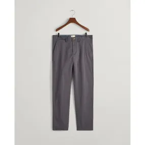 Gant Regular Fit Twill Chinos in Antracite