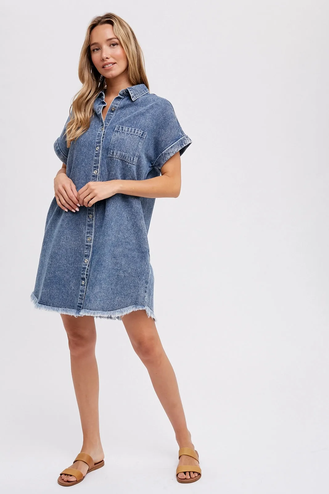 Gina Denim Shirt Dress