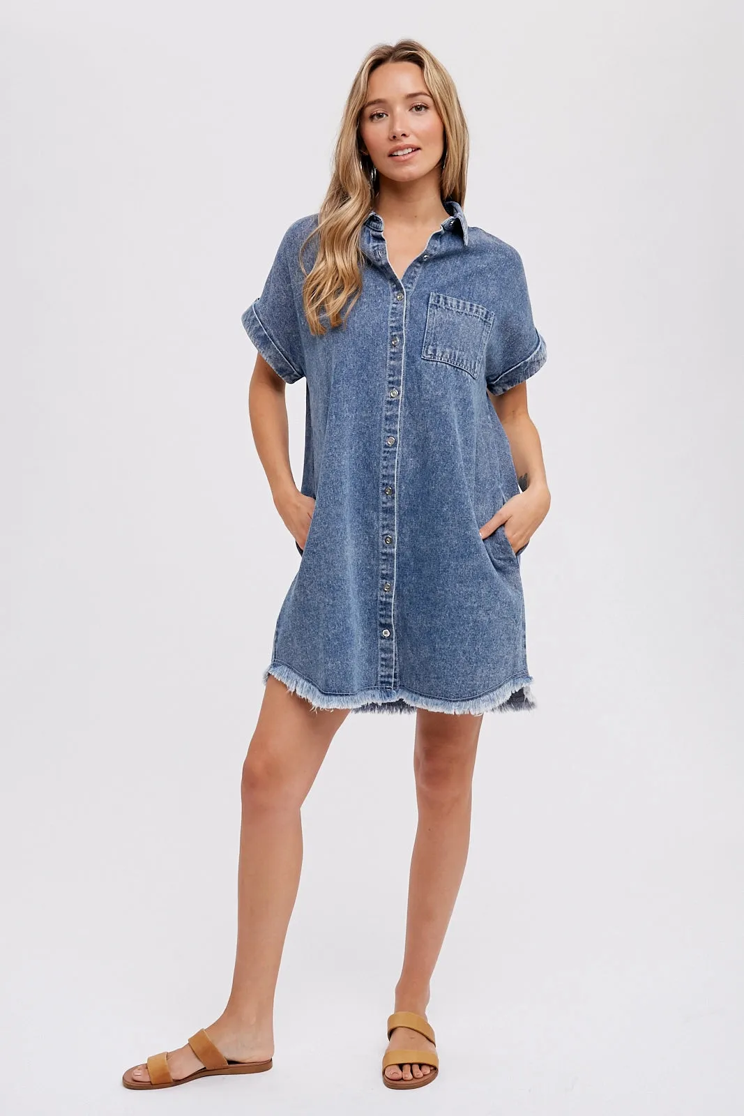 Gina Denim Shirt Dress