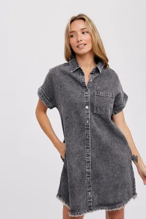 Gina Denim Shirt Dress