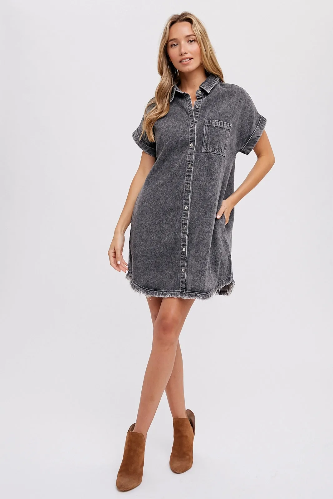 Gina Denim Shirt Dress