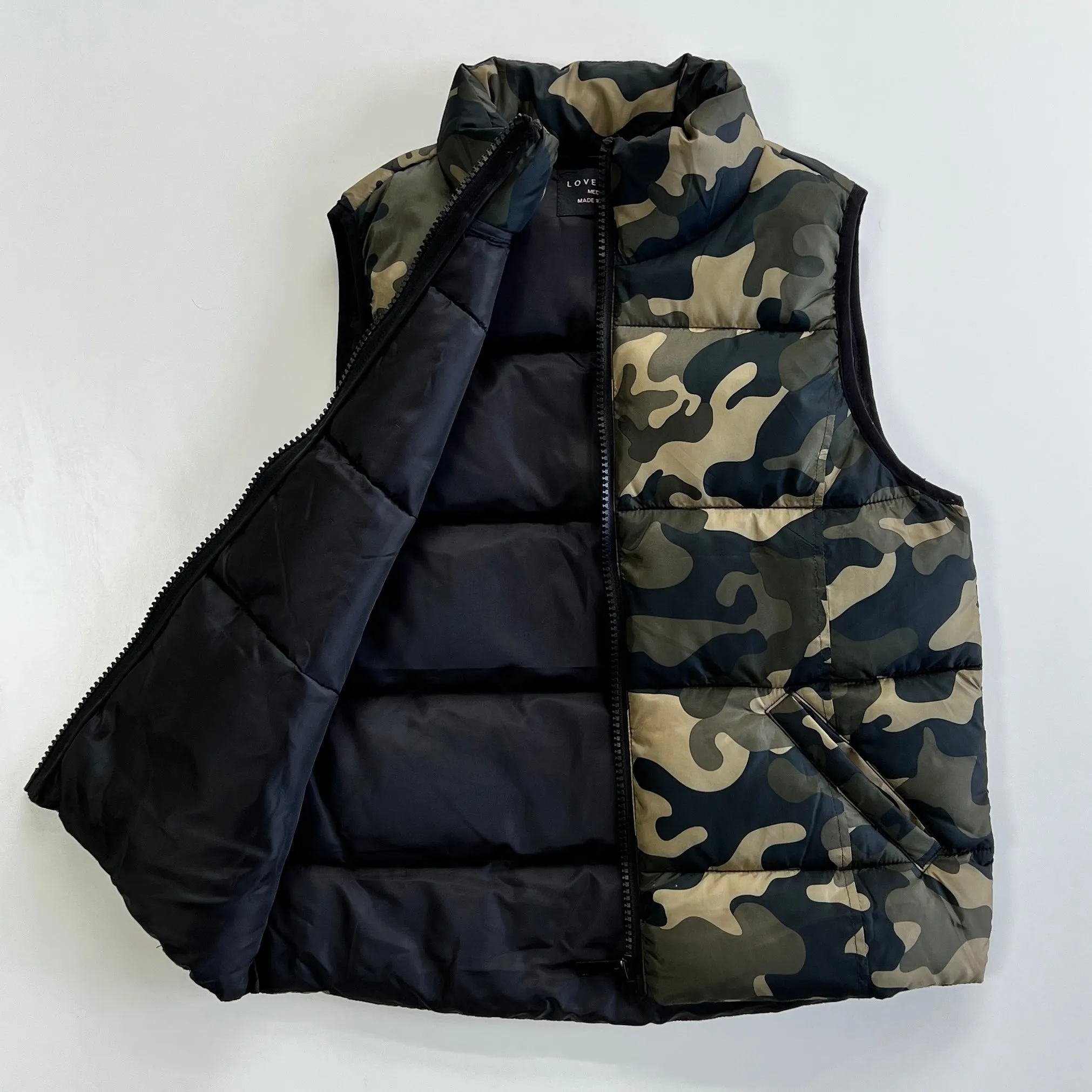 GLOBAL MOOD | OLIVE CAMO VEST