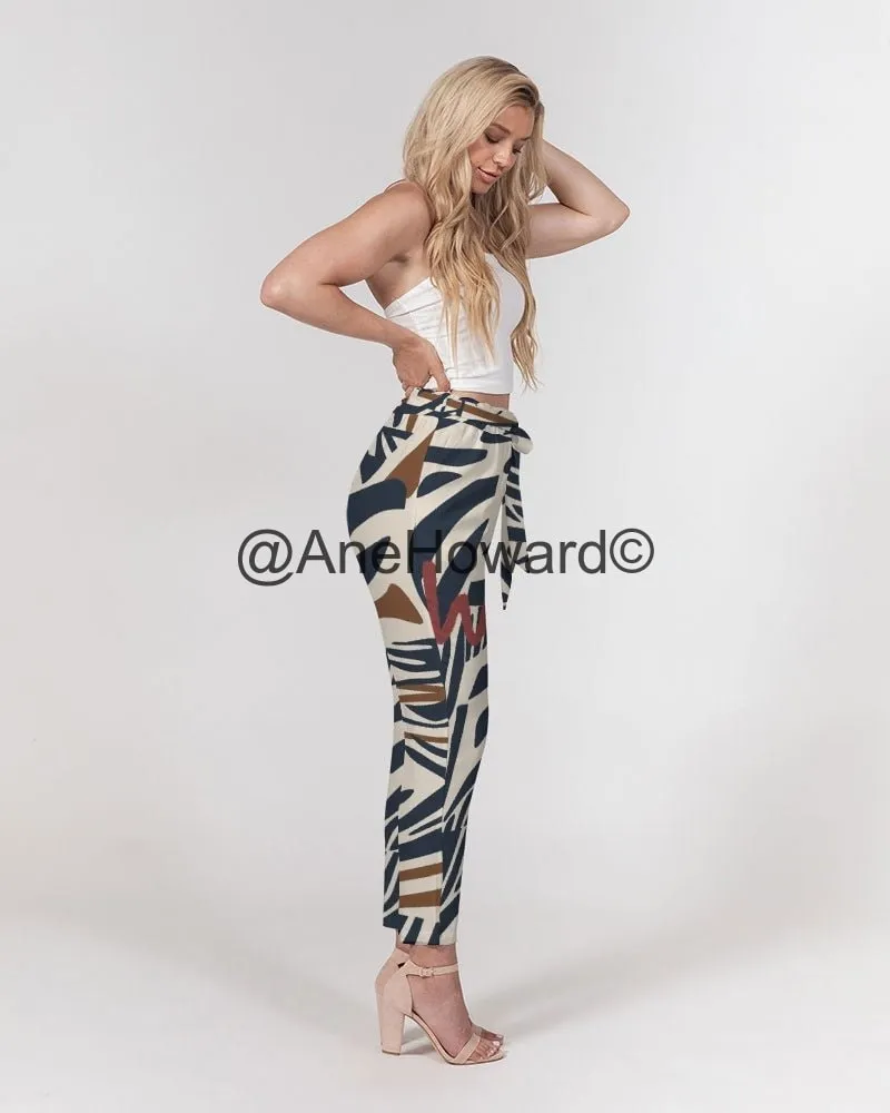 Go Wild Women's Belted Tapered Pants