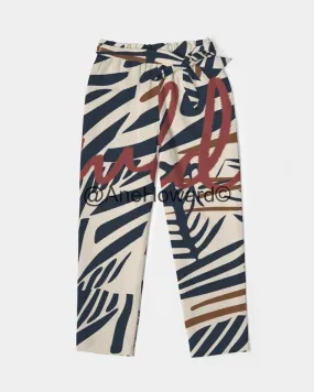 Go Wild Women's Belted Tapered Pants