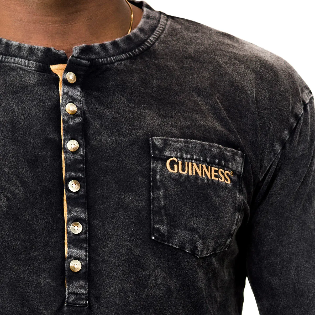 Guinness Classic Washed Henley Shirt
