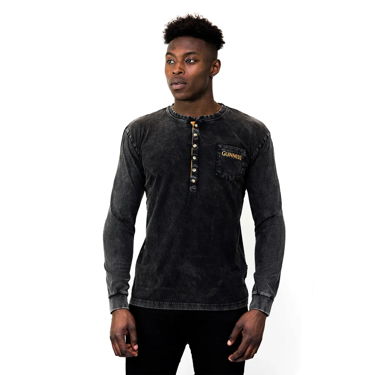 Guinness Classic Washed Henley Shirt