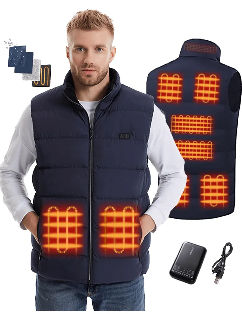 Heated Vest - 9 Heating Zones for Outdoor Warmth