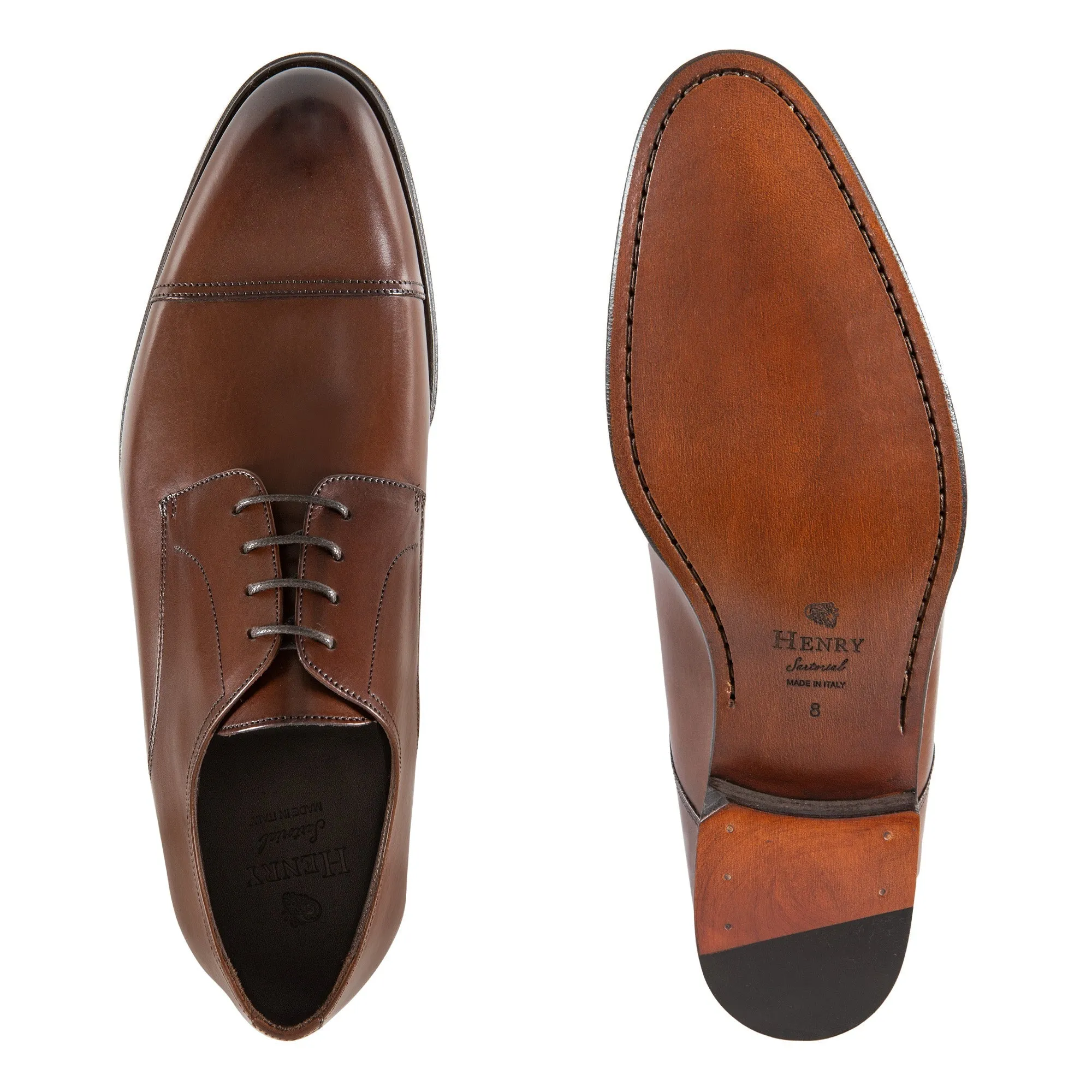 HENRY SARTORIAL Classic Derby BROWN