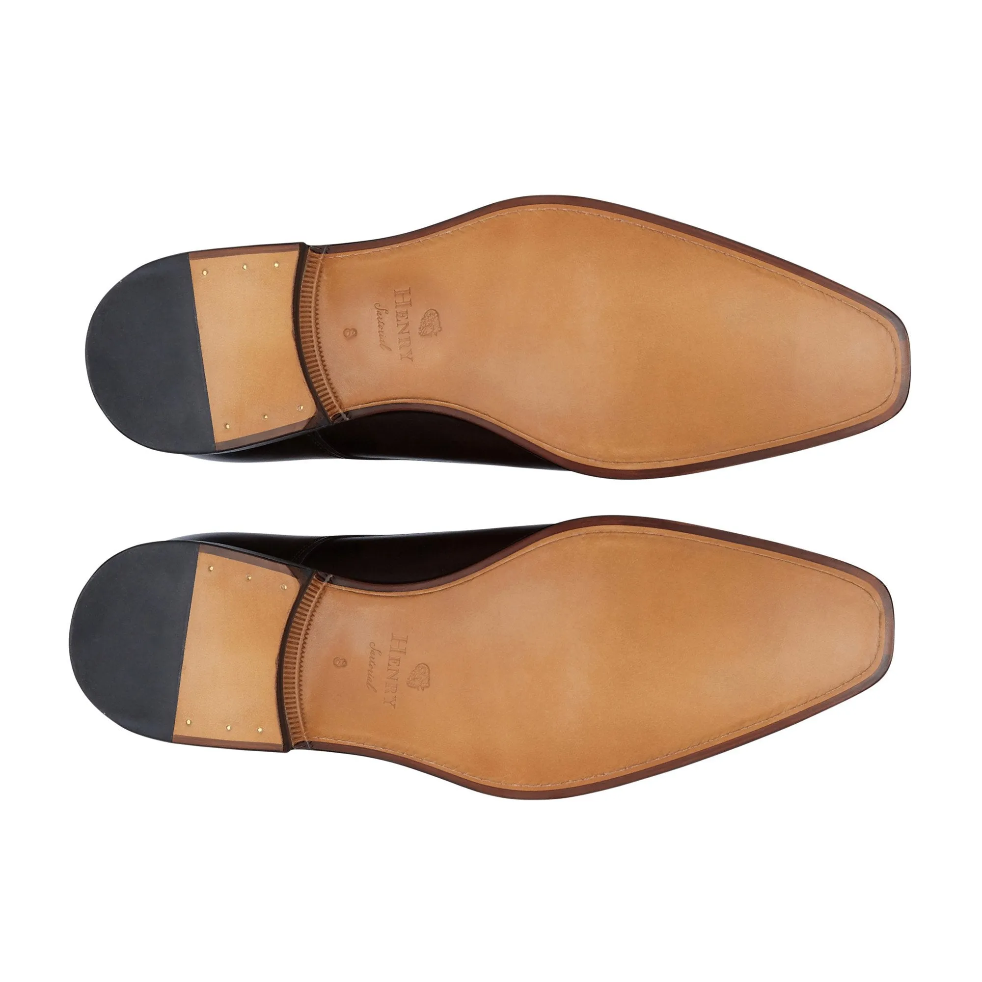 HENRY SARTORIAL Jake Toe Derby BLACK