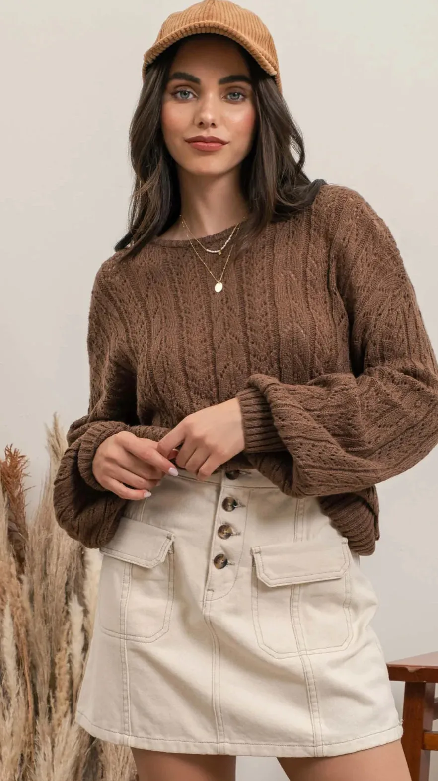 Home For The Holidays Knit Top