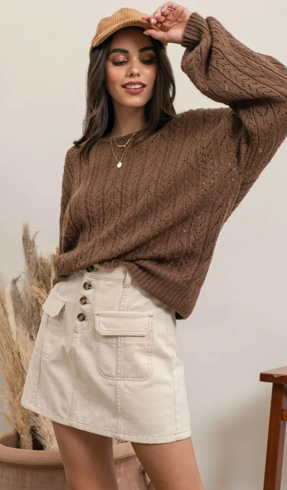 Home For The Holidays Knit Top