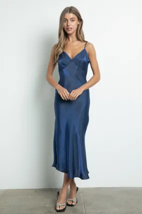 Iridescent Midi Slip Dress