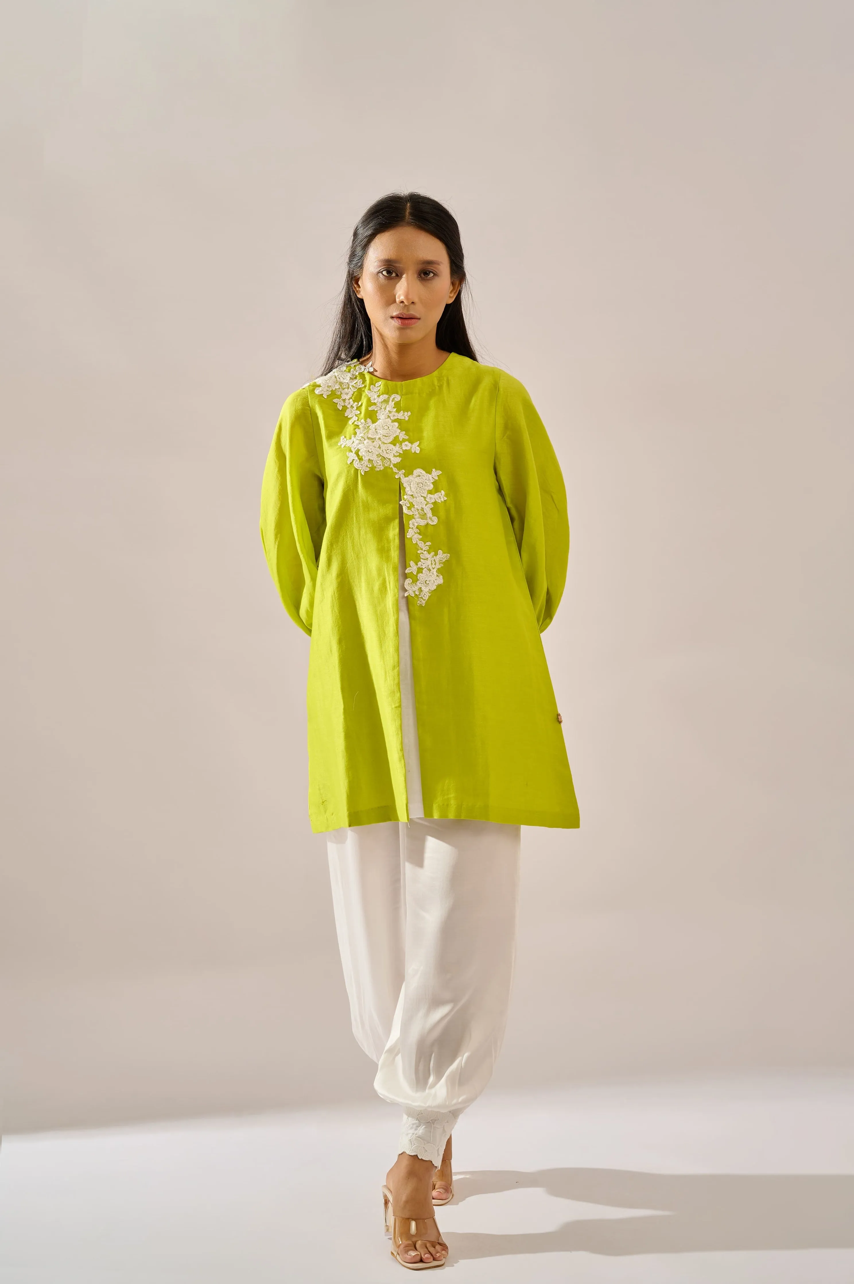 Iris Tunic in cotton silk chanderi