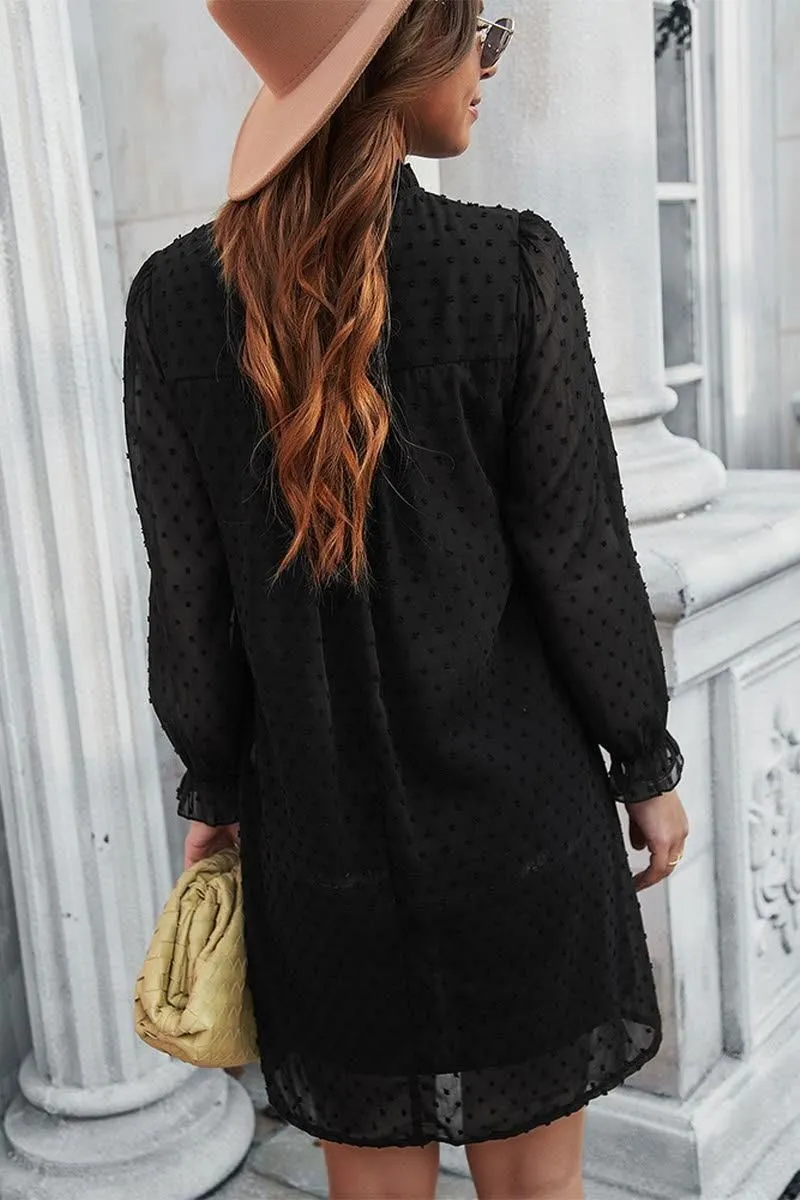 JACQUARD HAIR BALL ELEGANT A LINE DRESS