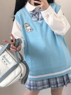 Kawaii Sweater Vest Cinnamoroll Blue