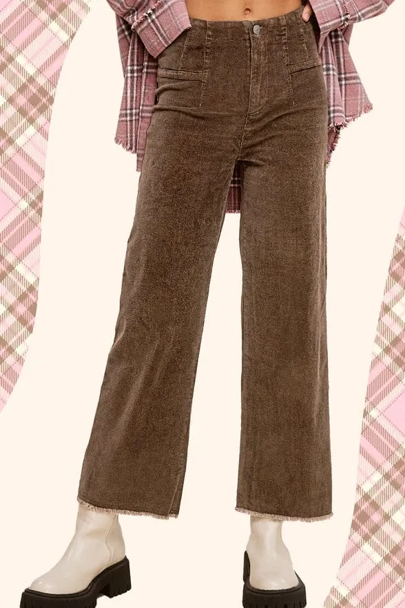 La Miel Mineral Washed Corduroy Pants