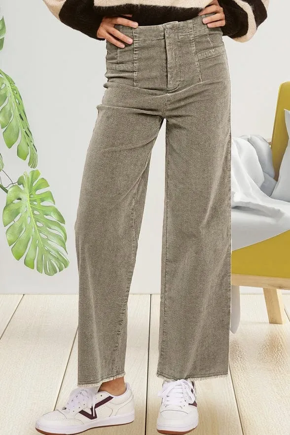 La Miel Mineral Washed Corduroy Pants