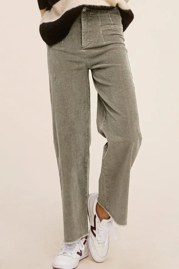 La Miel Mineral Washed Corduroy Pants