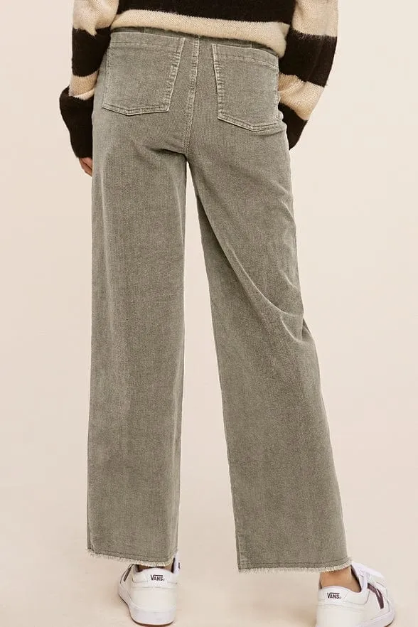 La Miel Mineral Washed Corduroy Pants
