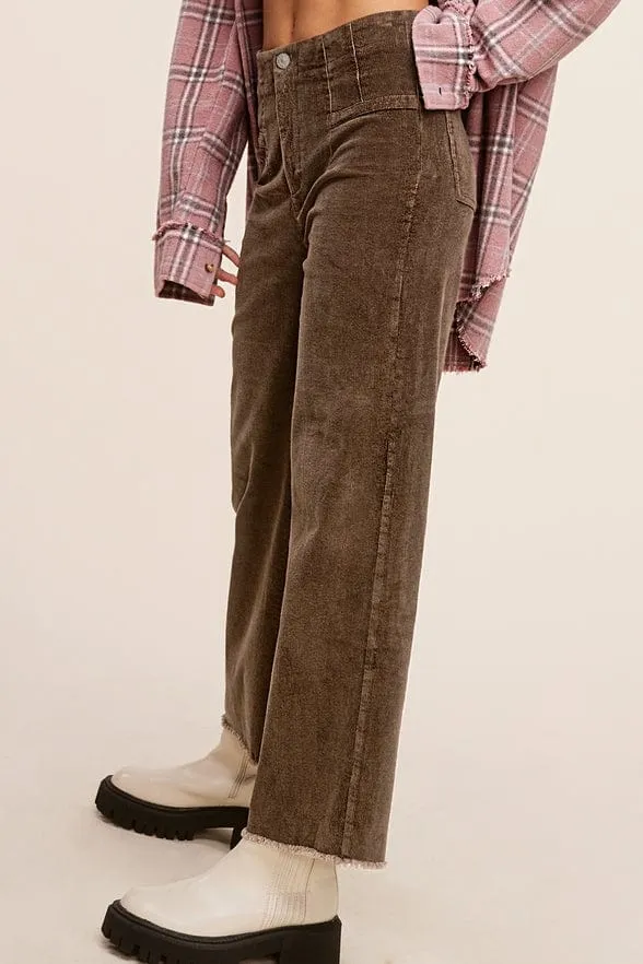 La Miel Mineral Washed Corduroy Pants