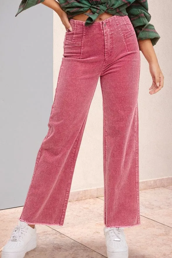 La Miel Mineral Washed Corduroy Pants