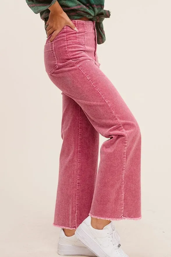 La Miel Mineral Washed Corduroy Pants