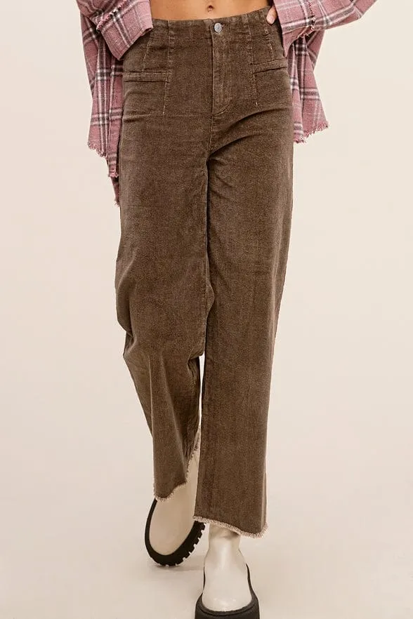 La Miel Mineral Washed Corduroy Pants