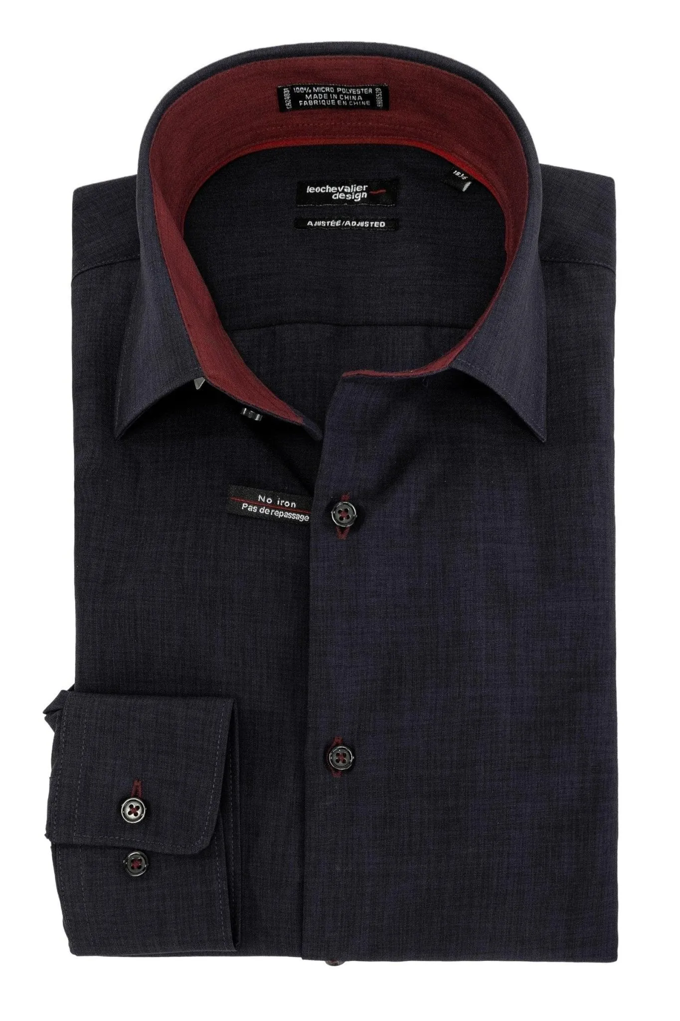 Leo Chevalier Men's Fittd LS Dress Shirt
