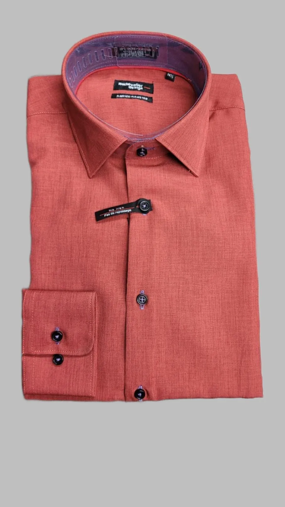 Leo Chevalier Men's Fittd LS Dress Shirt