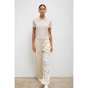LeSet Barb Pleated High Waist Pant Creme