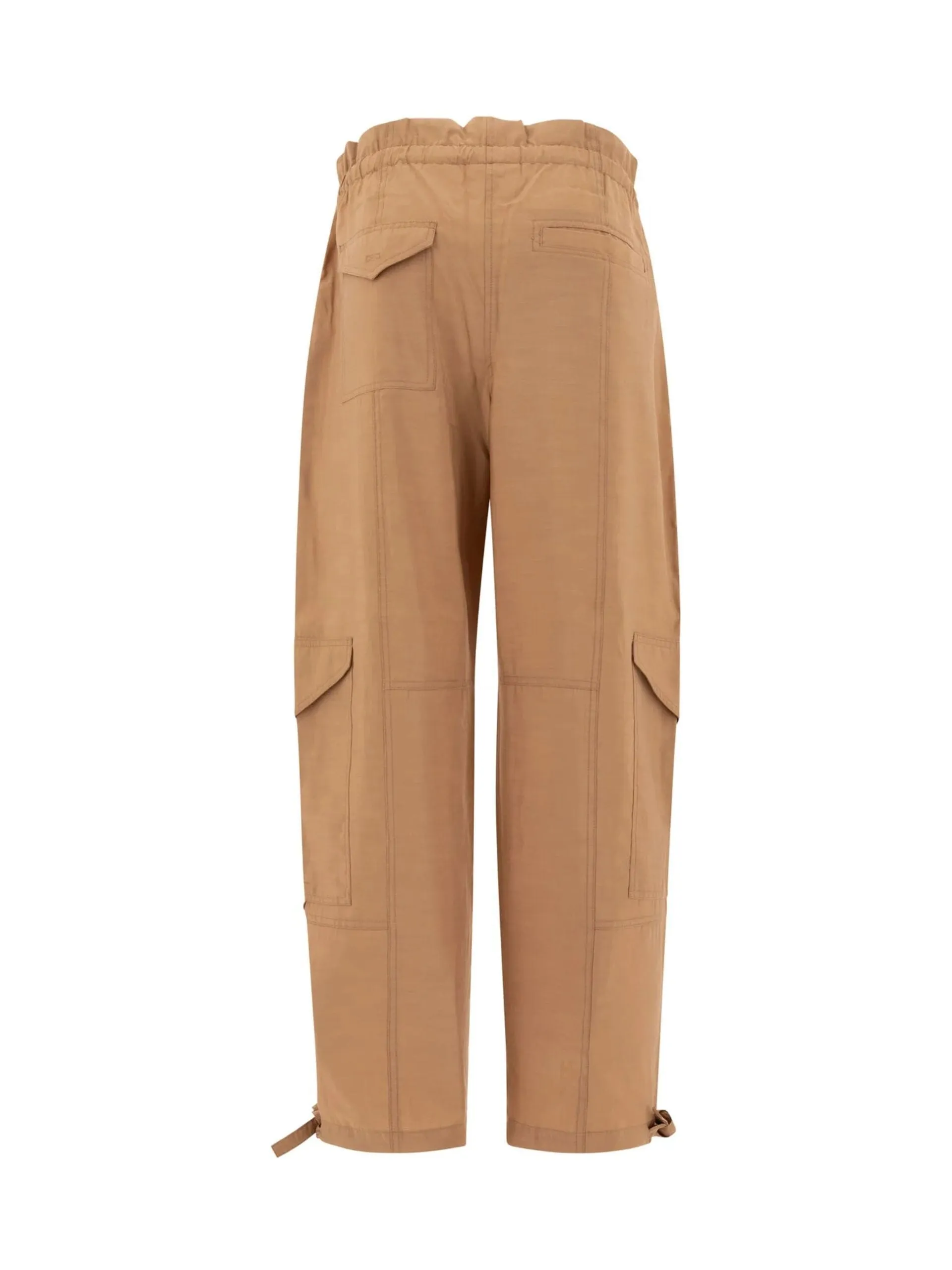 Light Slub High Waist Pocket Pants / Tiger's Eye