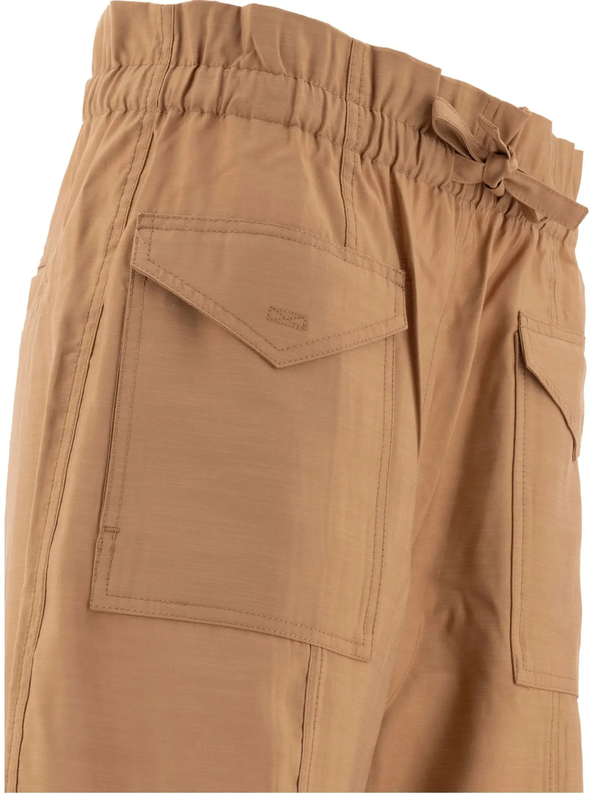 Light Slub High Waist Pocket Pants / Tiger's Eye