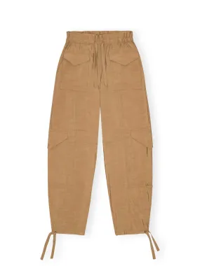 Light Slub High Waist Pocket Pants / Tiger's Eye