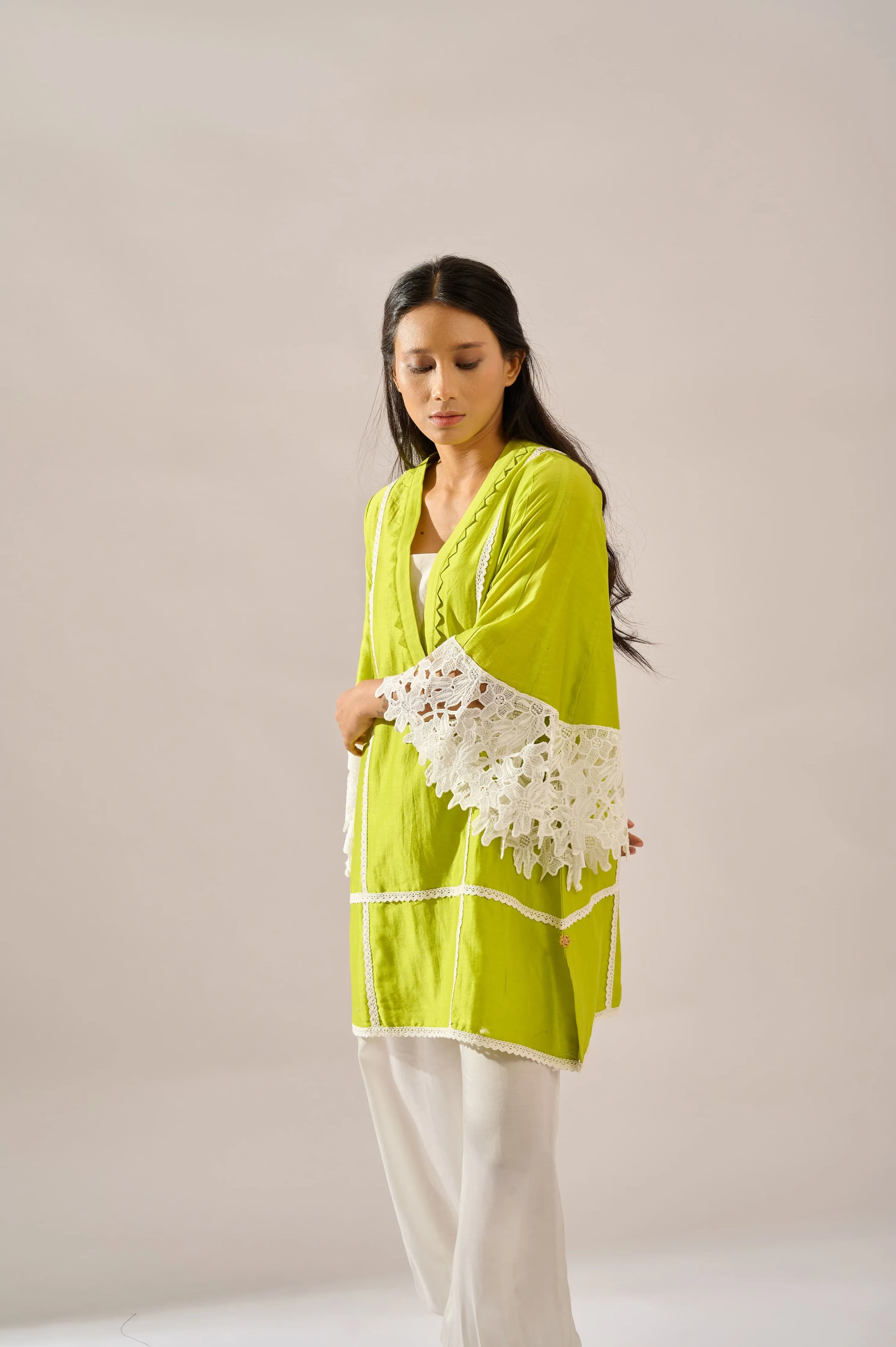 Lily Tunic in cotton silk chanderi