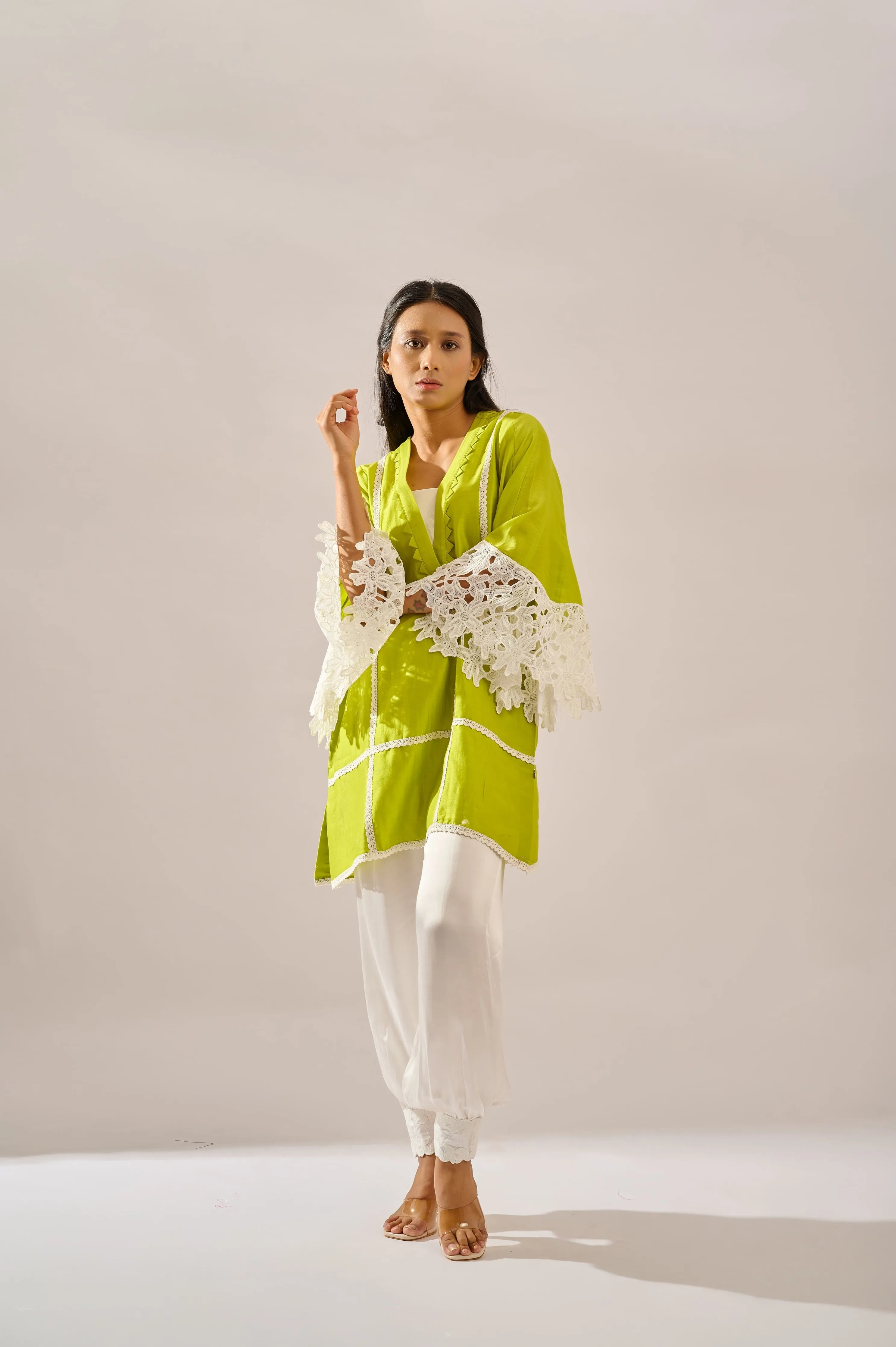 Lily Tunic in cotton silk chanderi