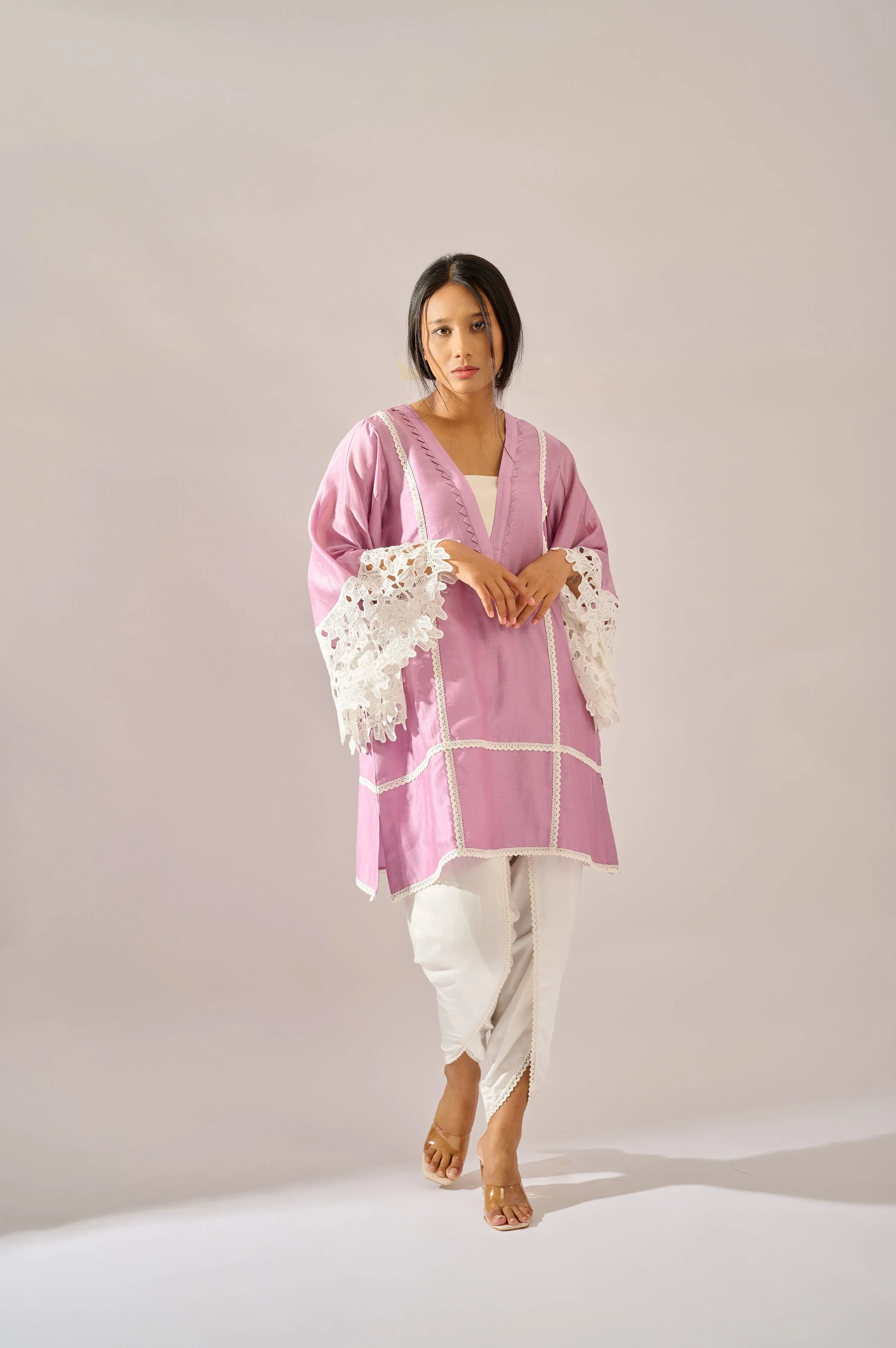 Lily Tunic in cotton silk chanderi