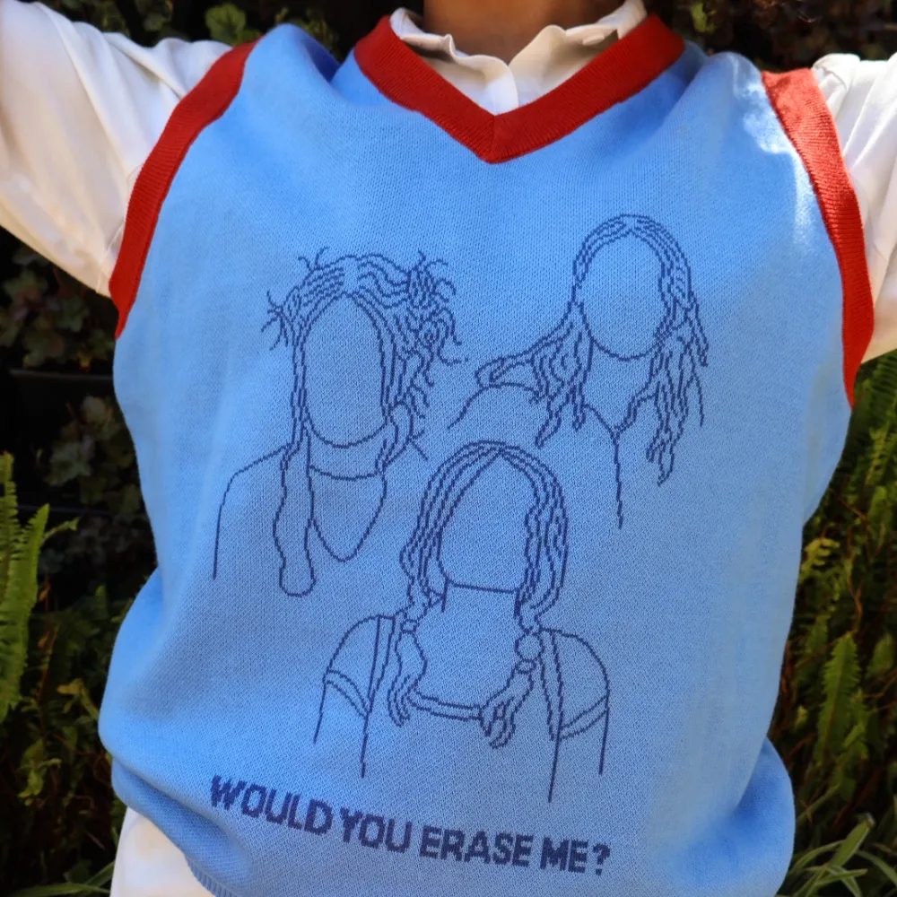 Limited Release Eternal Sunshine of the Spotless Mind "Would You Erase Me" Knitted Vest