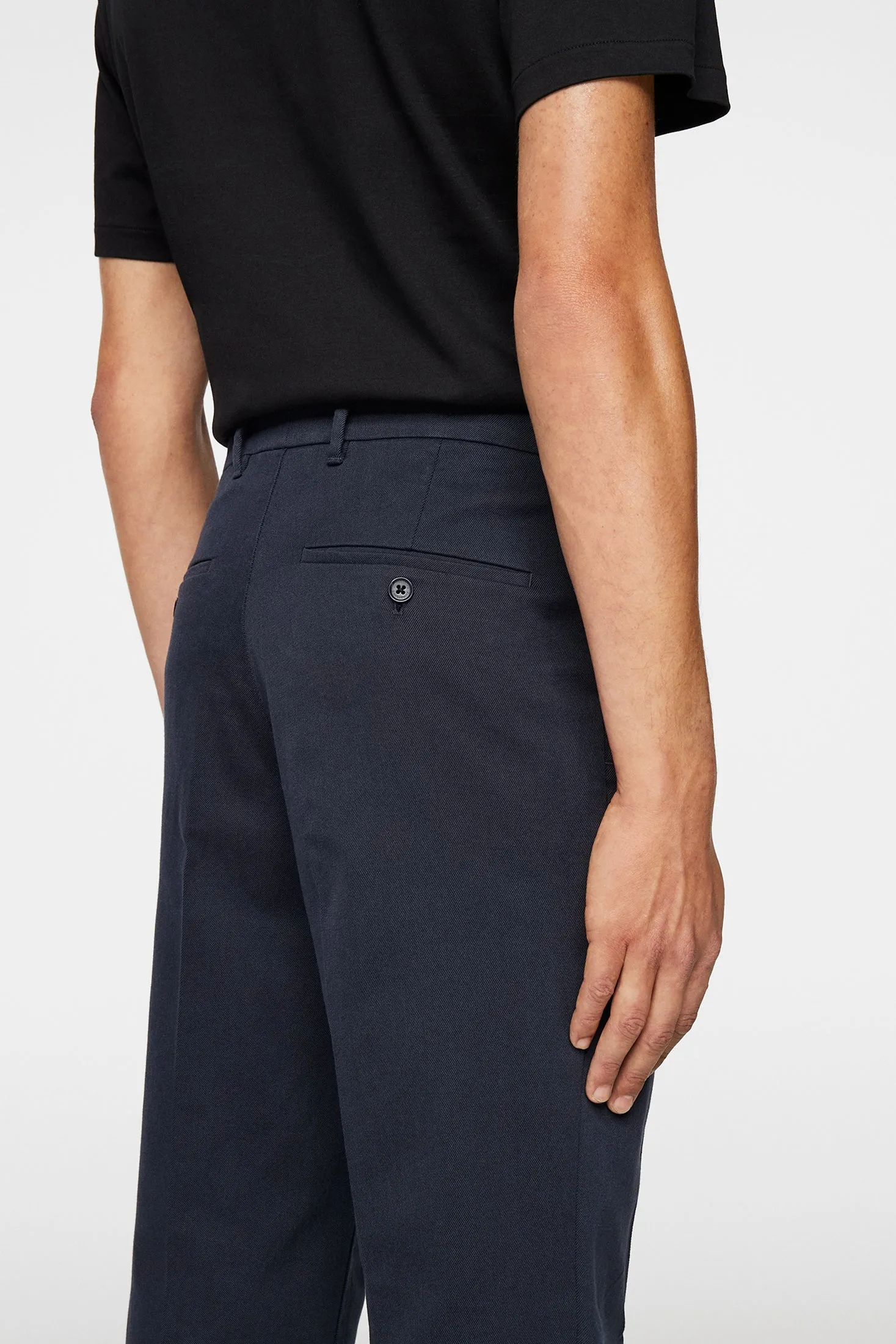 Lois C Flannel Twill Pants / JL Navy
