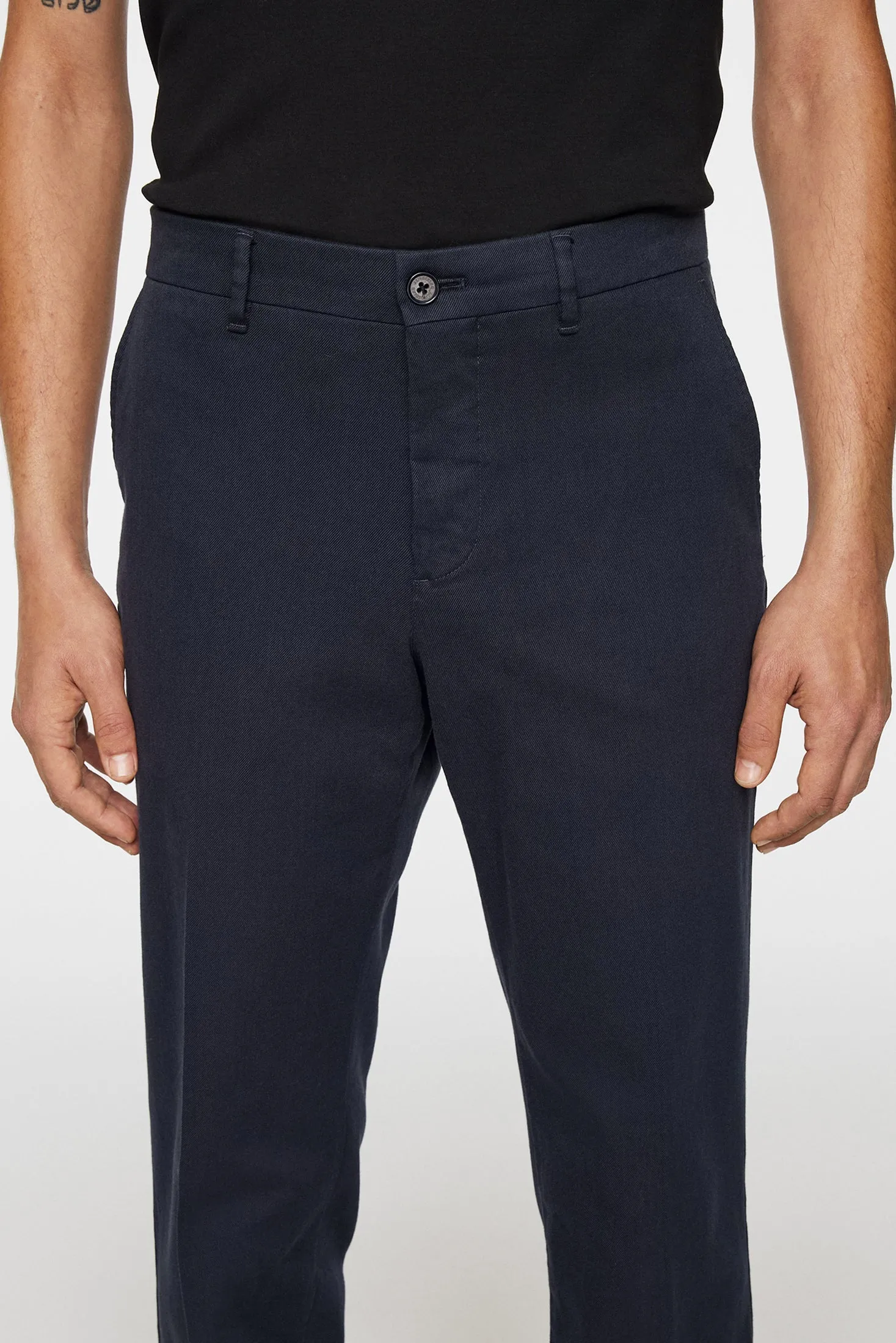 Lois C Flannel Twill Pants / JL Navy